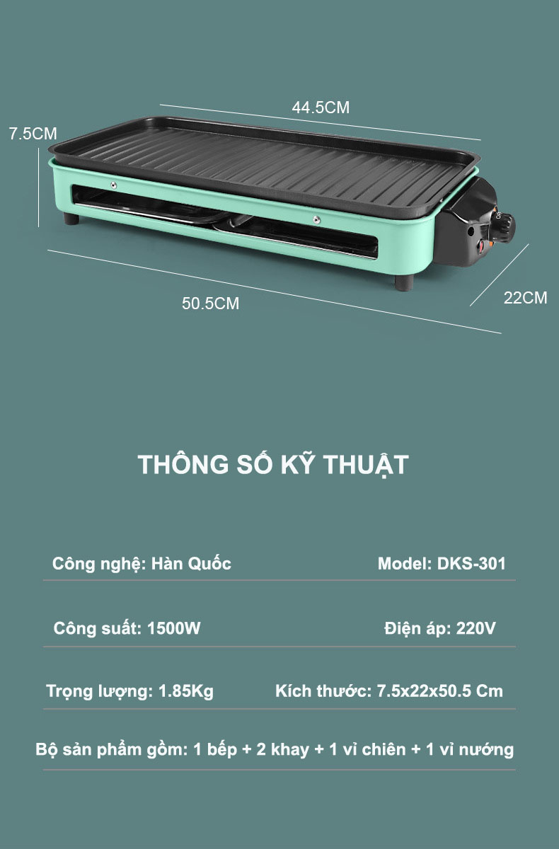 Bep-nuong-dien-khong-khoi-Han-Quoc-Simple-Electric