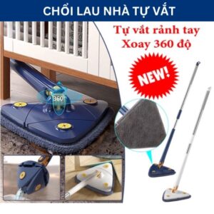 Cây Lau Nhà, Lau Kính Đa Năng Tự Vắt Tam Giác