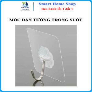 Móc dán tường trong suốt