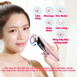 MÁY MASSAGE MẶT XL06 CHĂM SÓC DA MẶT Đẩy Tinh Chất Bằng Hồng Ngoại Nhiều Chế Độ