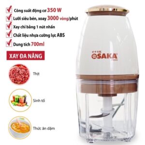 Máy xay sinh tố osaka đa năng 4 lưỡi, xay thịt cá,xay đá, xay rau củ