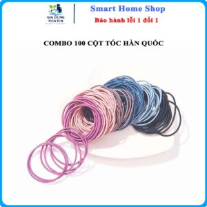 Combo 100 Dây Cột Tóc Siêu Dai Nhiều Màu