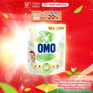 Nước Giặt OMO Matic Cho Quần Áo Bé Yêu 4,1kg/túi | Shopee Việt Nam