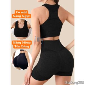 Bộ Đồ Tập Gym Yoga Nữ FITTY FITNESS, Set Đồ Tập Thể Thao Nữ Thoáng Khí, Có Mút Nâng Ngực, Nâng Mông S10 | Shopee Việt Nam