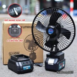 🔥🔥Quạt Tích Điện Pin 10-15 Cell Dùng Liên Tục 4-8H, Quạt Makita Để Bàn 2 Cấp Độ Gió Siêu Mát | Shopee Việt Nam