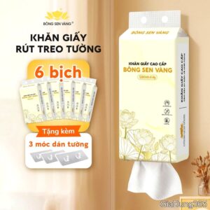 Khăn Giấy Rút 1280 Tờ Treo Tường Bông Sen Vàng - BỊCH TO | Shopee Việt Nam